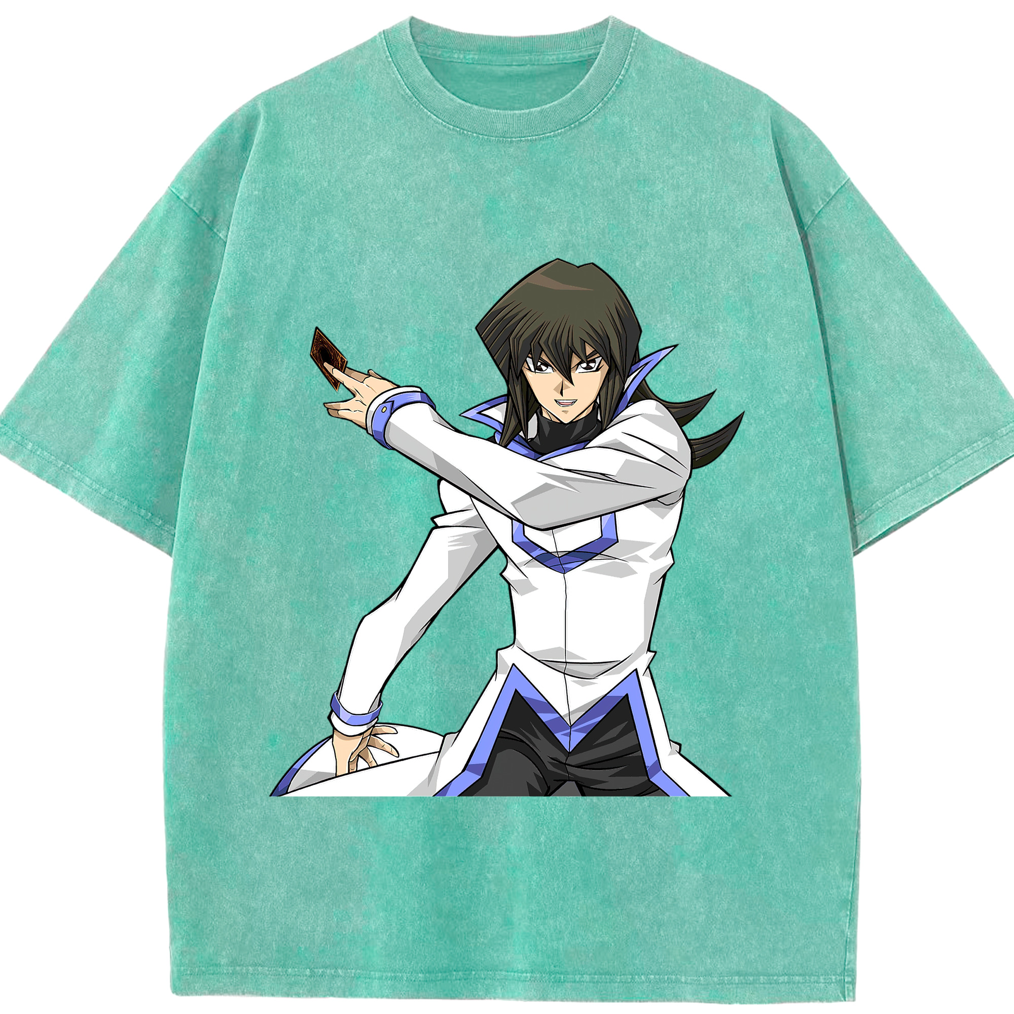 （画像用） 遊☆戯☆王 Yu-Gi-Oh! 綿100% ヴィンテージ風 半袖Tシャツ（フロントプリント）